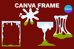 Drip Canva Frame Dripping Borders add Photo_1 Product Image 1