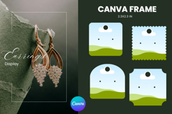 Earrings Display CANVA FRAME Card Template Jewelry Holder_1 Product Image 1