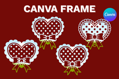 Heart Canva Frame Love Heart Valentine Shape Photo Frame_1 Product Image 1
