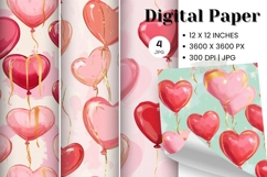 Heart Valentines Background Love Wallpaper Bokeh Backdrop_1 Product Image 1