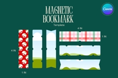 Magnetic Bookmark Canva Frame Template Editable Photo Product Image 1