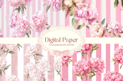 Flower Pattern Background Wallpaper Digital Paper Wrap_1 Product Image 1