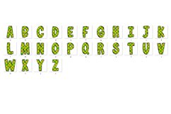 St Patrick&#039;s day Doodle Alphabet Shamrock Letters Hand Drawn Product Image 4