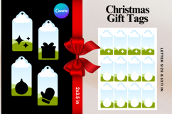 Christmas Gift Tags Canva Frame DIY Labels Editable Bag Tag Product Image 1