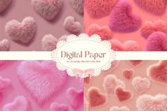 Heart Pattern Valentines Background Wallpaper Digital Paper Product Image 1