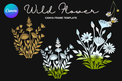 Wild Flower Canva Frame Bouquet Flower Add Photo_101 Product Image 1