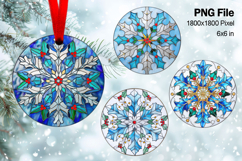 Christmas Ornament Snowflakes Round Ornament Decorate_101 Product Image 1