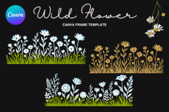 Wild Flower Canva Frame Bouquet Flower Add Photo_102 Product Image 1