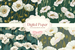 Flower Pattern Background Wallpaper Digital Paper_103 Product Image 1
