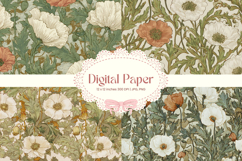Flower Pattern Background Wallpaper Digital Paper_104 Product Image 1