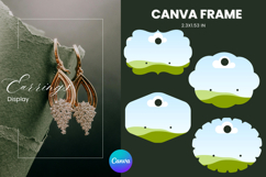 Earrings Display CANVA FRAME Card Template Jewelry Holder_11 Product Image 1