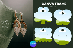 Earrings Display CANVA FRAME Card Template Jewelry Holder_11 Product Image 1