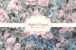Flower Pattern Background Wallpaper Digital Paper_11 Product Image 1