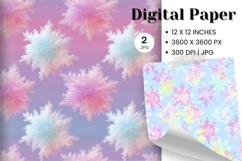 Pink Snowflake Bokeh Sparkle Christmas Background Backdrop11 Product Image 1