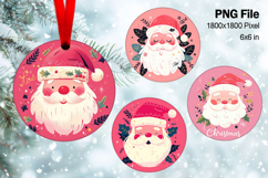 Santa Claus Christmas Ornament Snow Decorate Sublimation_110 Product Image 1