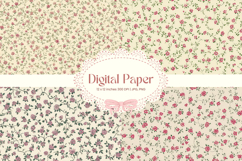 Flower Pattern Background Wallpaper Digital Paper_112 Product Image 1