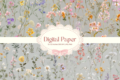 Flower Pattern Background Wallpaper Digital Paper_117 Product Image 1