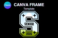 Senior 2026 Canva Frame Varsity Sport Graduation Add Photo12 Product Image 1