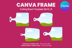 Kitchen Cutting Board Canva Frame Board for Serving Dishes12 Product Image 2