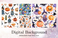 Halloween Pattern Background Scare Horror Ghost Wallpaper_12 Product Image 1
