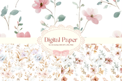 Flower Pattern Background Wallpaper Digital Paper_12 Product Image 1