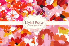 Flower Pattern Background Wallpaper Digital Paper_128 Product Image 1