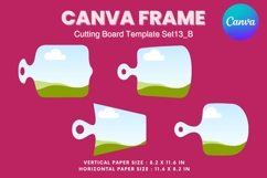 Kitchen Cutting Board Canva Frame Board for Serving Dishes13 Product Image 2