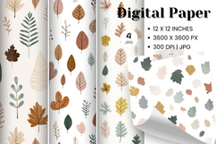 Leaf Fall Autumn Background Wallpaper Pattern_13 Product Image 1
