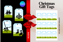 Christmas Gift Tags Canva Frame DIY Labels Editable Bag Tag Product Image 1