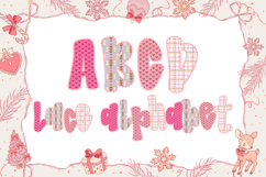 Preppy Lace Letters Lace Alphabet Boho Wedding Invitations13 Product Image 1