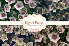 Flower Pattern Background Wallpaper Digital Paper_140 Product Image 1