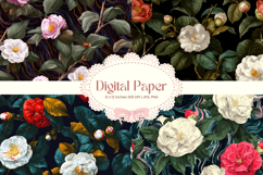 Flower Pattern Background Wallpaper Digital Paper_145 Product Image 1