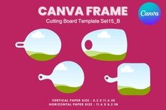 Kitchen Cutting Board Canva Frame Board for Serving Dishes15 Product Image 2
