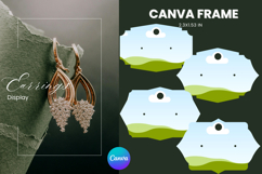 Earrings Display CANVA FRAME Card Template Jewelry Holder_15 Product Image 1