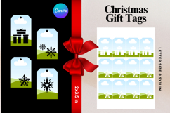 Christmas Gift Tags Canva Frame DIY Labels Editable Bag Tag Product Image 1