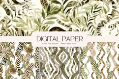 Zebra Background Animal Skin Pattern Digital Paper Wallpaper Product Image 1