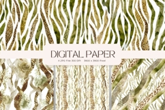 Zebra Background Animal Skin Pattern Digital Paper Wallpaper Product Image 1