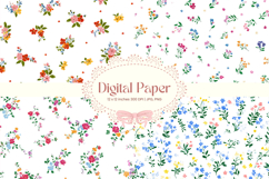 Flower Pattern Background Wallpaper Digital Paper_158 Product Image 1