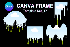 Drip Canva Frame Water Drop Dripping Borders add Photo 17 Product Image 1