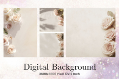 Beautiful Flower Blank Background Border Wallpaper Backdrop Product Image 1