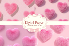 Heart Pattern Valentines Background Wallpaper Digital Paper Product Image 1