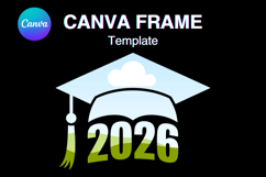 Senior 2026 Canva Frame Varsity Sport Graduation Add Photo18 Product Image 1
