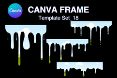 Drip Canva Frame Water Drop Dripping Borders add Photo 18 Product Image 1