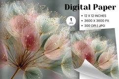 Flower Background Digital Paper Wallpaper Backdrop_18 Product Image 1