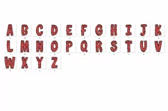 Valentine's Day Doodle Alphabet Red Heart Letters Hand Draw Product Image 8