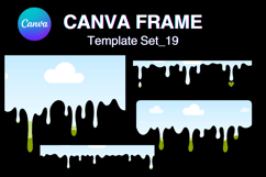 Drip Canva Frame Water Drop Dripping Borders add Photo 19 Product Image 1