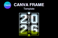 Senior 2026 Canva Frame Varsity Sport Graduation Add Photo_2 Product Image 1