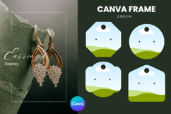 Earrings Display CANVA FRAME Card Template Jewelry Holder_2 Product Image 1