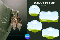Earrings Display CANVA FRAME Card Template Jewelry Holder_2 Product Image 1