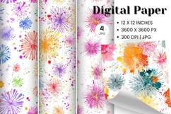 Fireworks Background Celebrate Happy New Year Wallpaper_2 Product Image 1